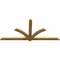 Ekena Millwork Redmond Rough Sawn Timber Gable Bracket, Western Red Cedar, 84"W x 38"H x 2"D x 4"F, 11/12 Pitch GBW084X38X0204RED00RWR - alternate 5